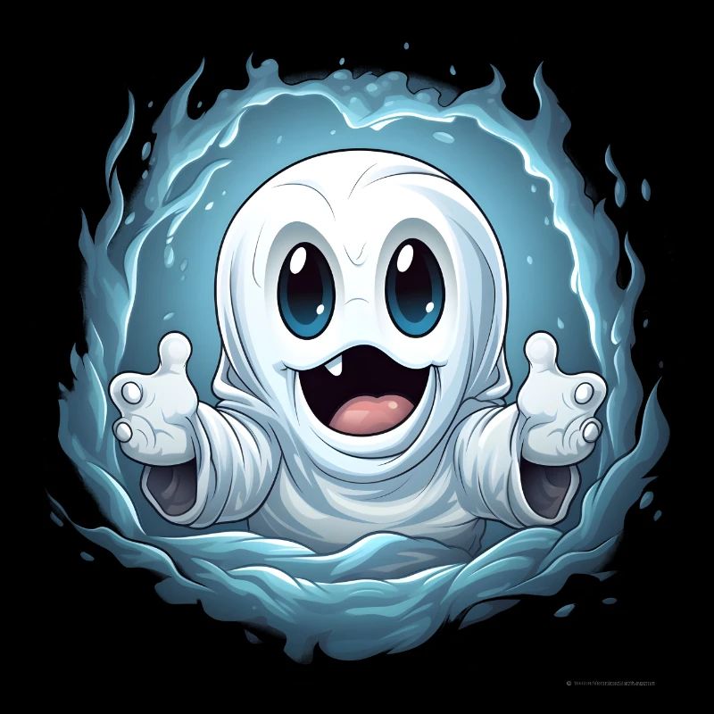 Sweet spooky fun with the cheerful ghost