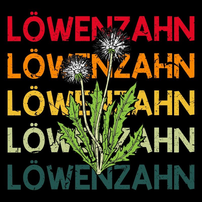 Retro Löwenzahn Pusteblume