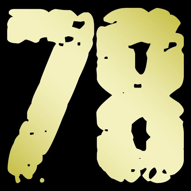 78 Number Vintage