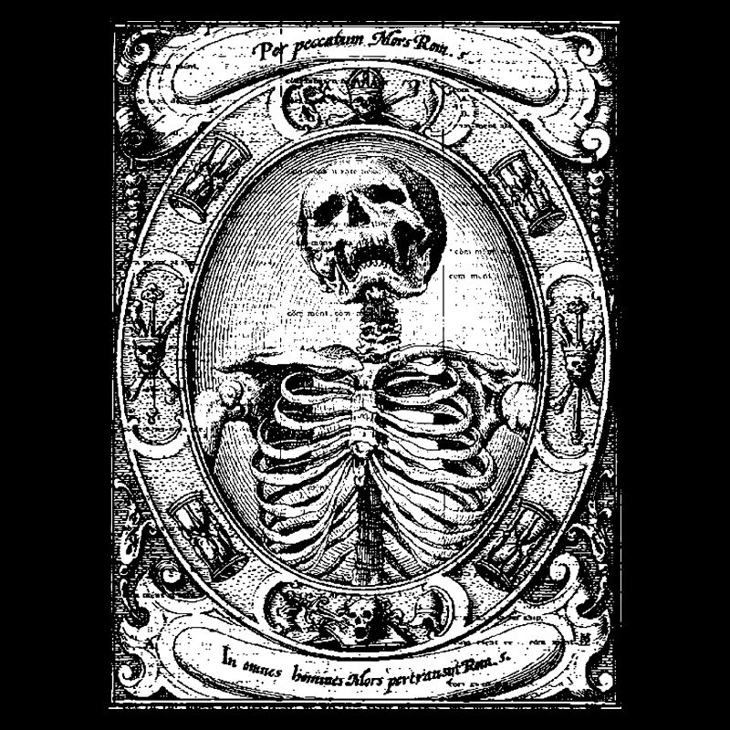 Skelett Gothic Okkult Geschenk