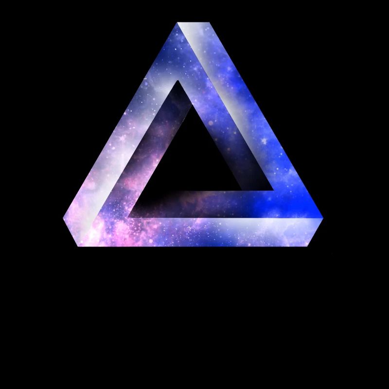 triangle d'illusion d'optique