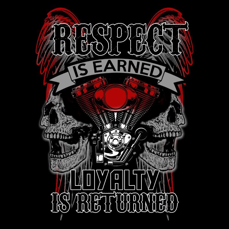 Respect! Biker Motorradfahrer Chopper Geschenk