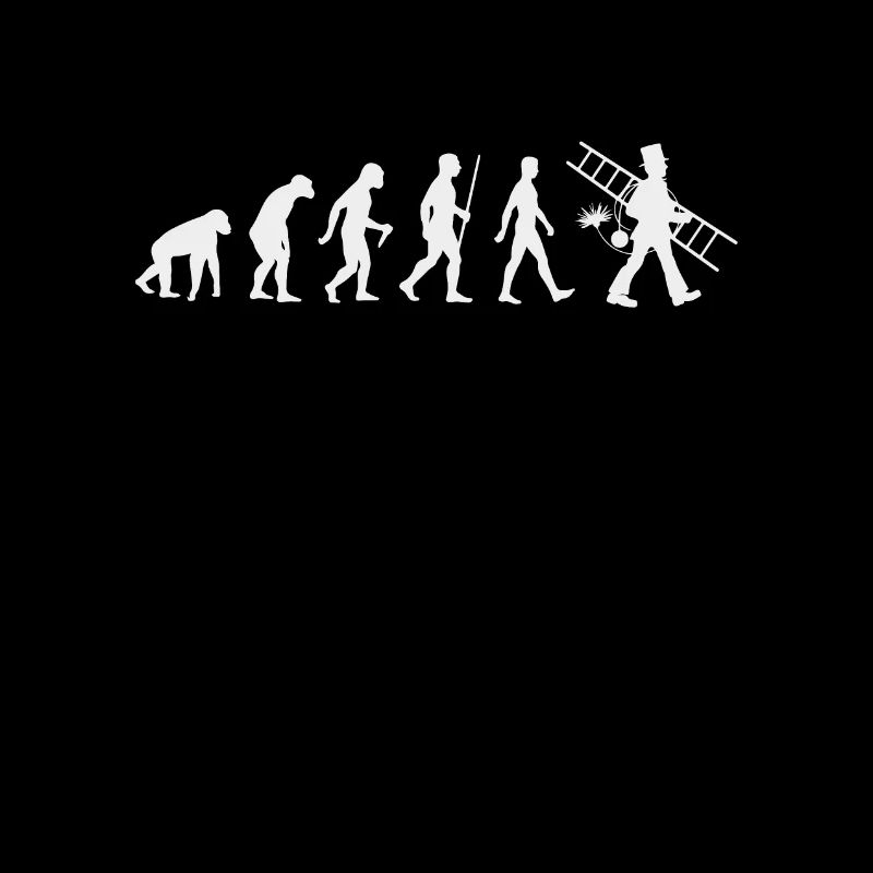 Evolution Schornsteinfeger kaminfeger Geschenk