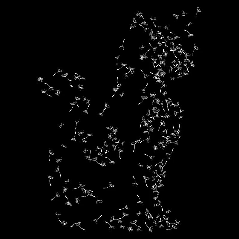 Pissenlit chat blanc