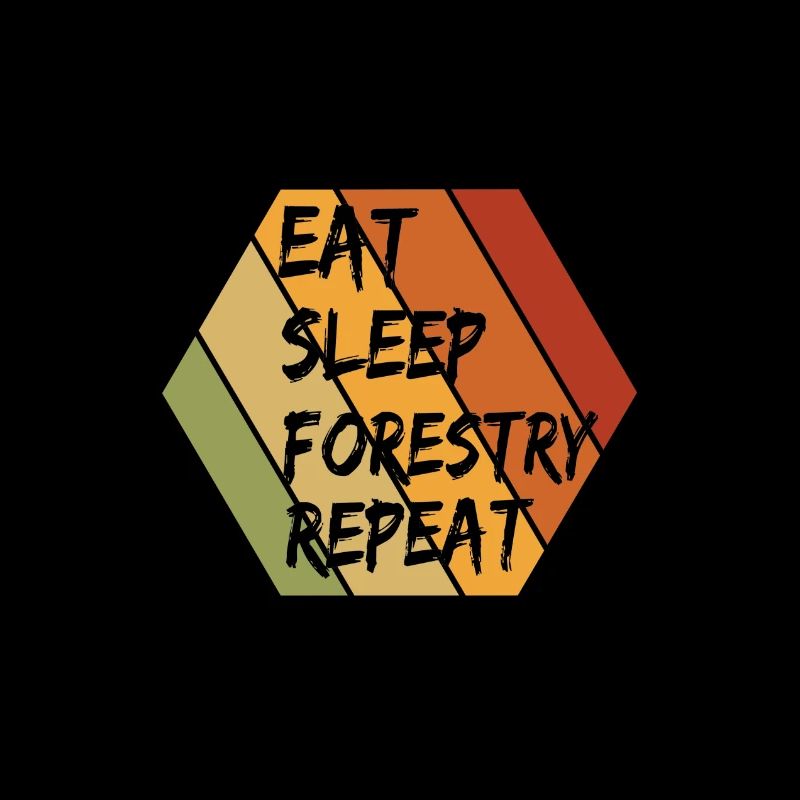 Forestry forestry worker making wood gift