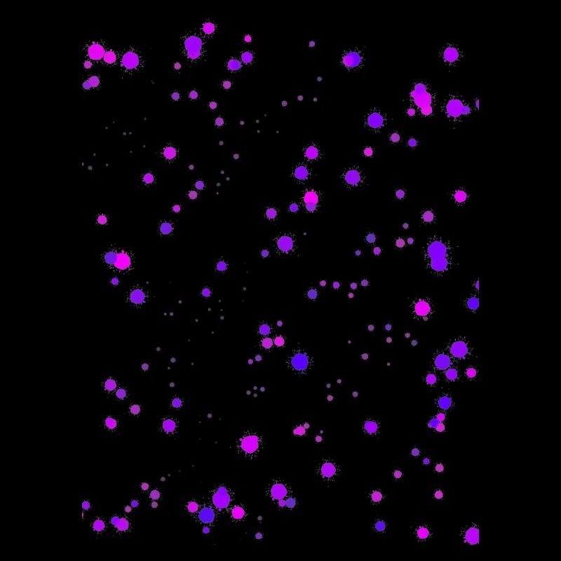 Taches de couleur violette