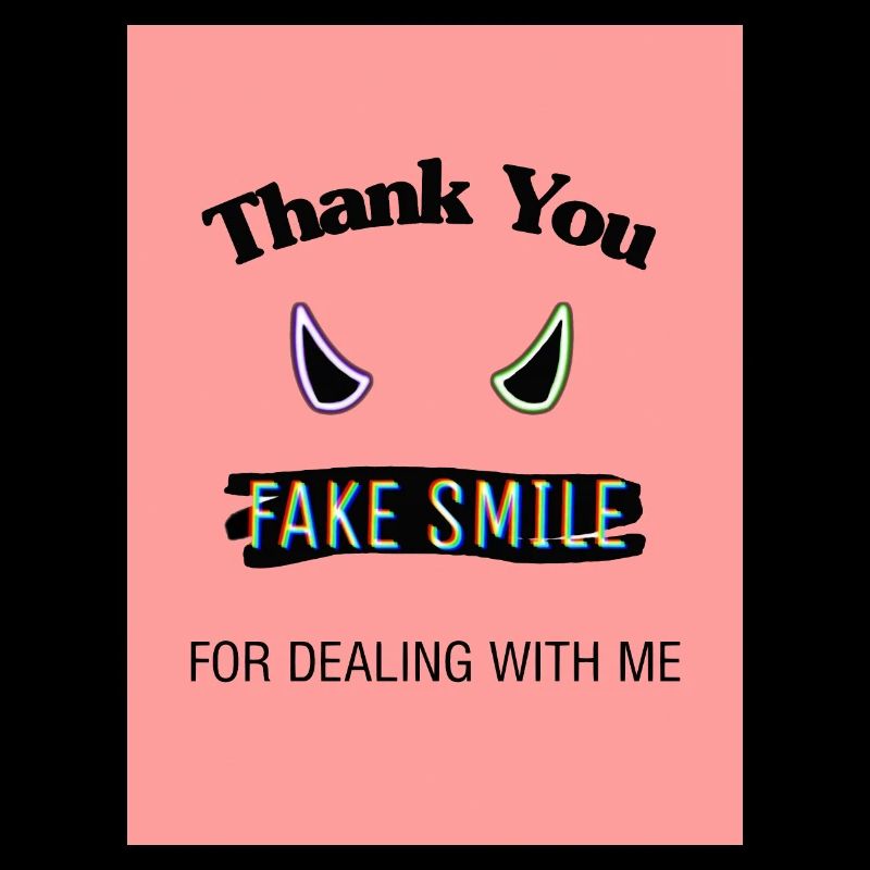 faux sourire