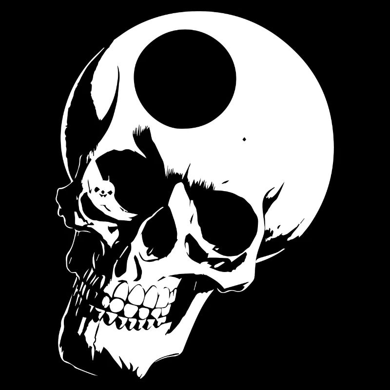 Horror Schädel Schädel Kunst Schädel Gothic Heavy Metal