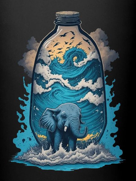 Elephant In Bottle
