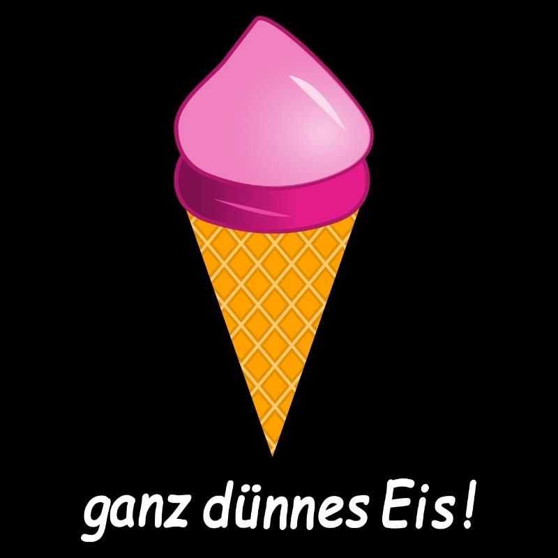 ganz dünnes Eis Eiscreme