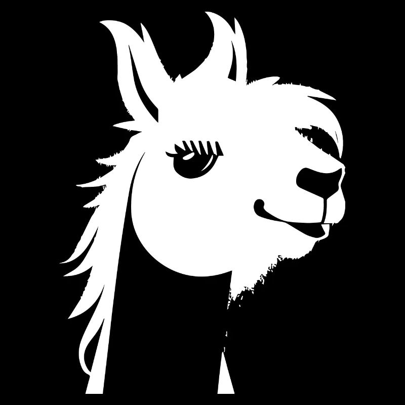 Funny Llama Silhouette Cheeky Fun Llamas