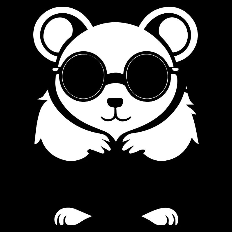 Lustiger Hamster mit Sonnenbrille Hamster