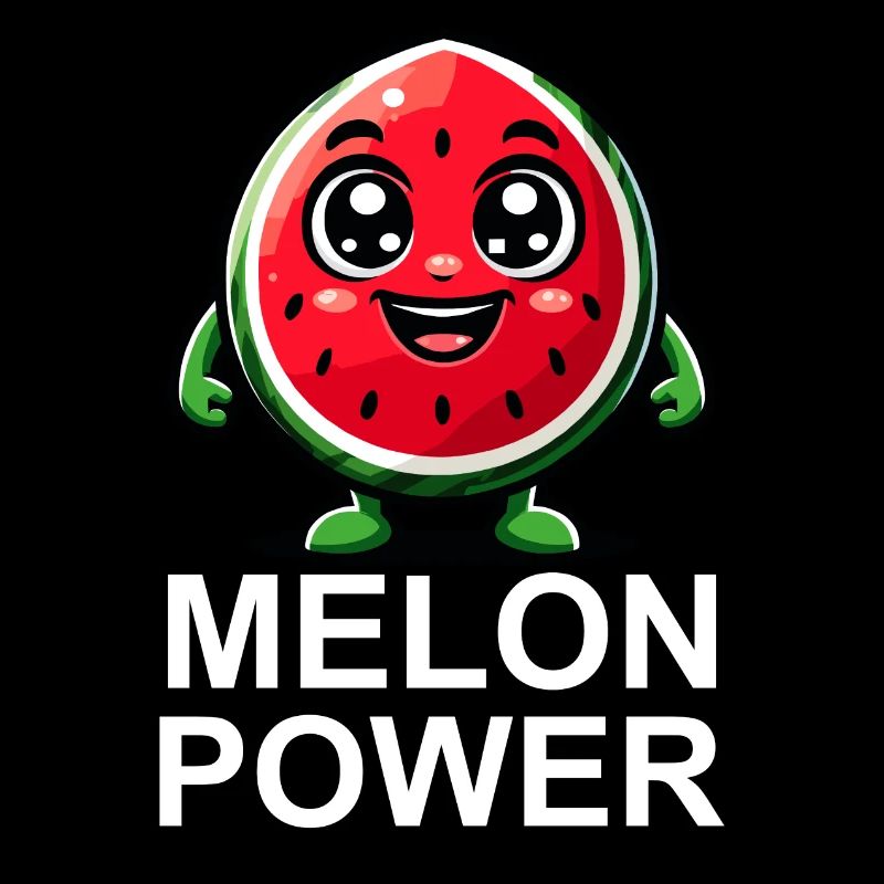 Illustration de pastèque heureuse