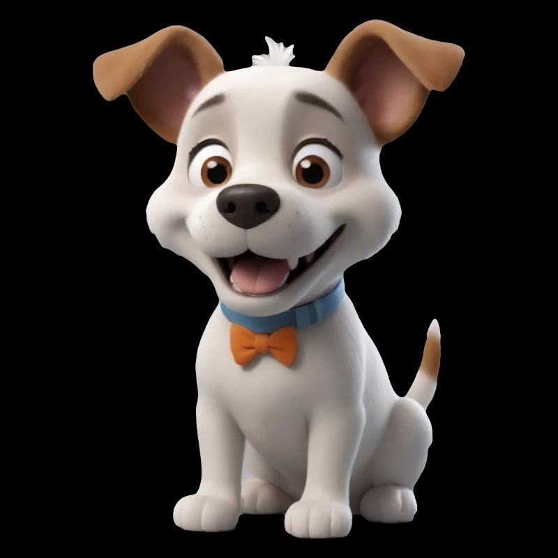 Cher chiot avec nœud papillon