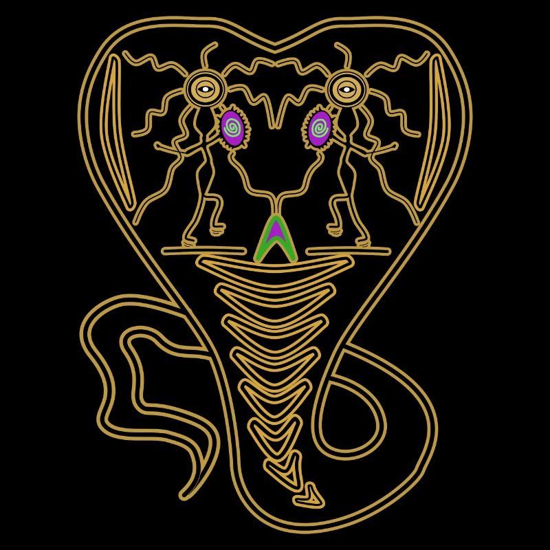 Schlangentanz Schamane