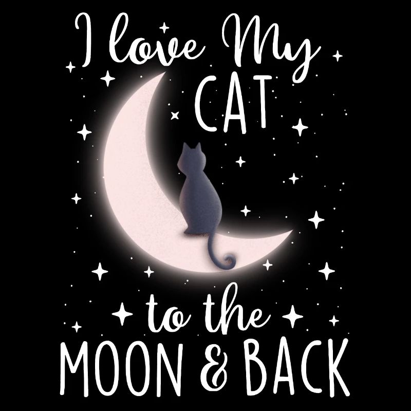 J’aime mon chat jusqu’à la lune et retour