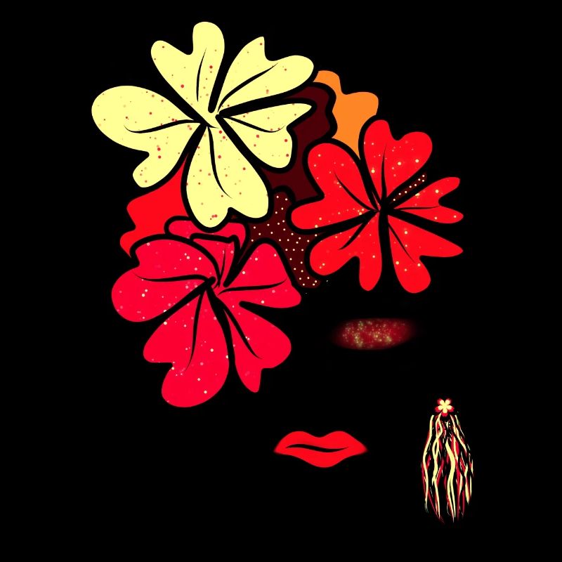 Imprimé de collage de fleurs botaniques