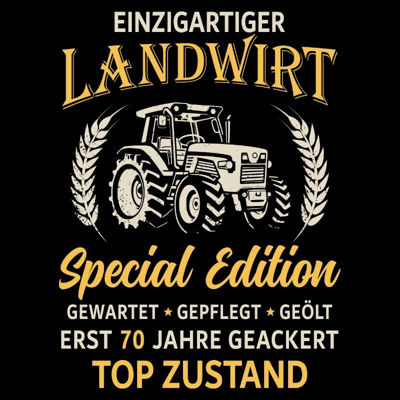 70. Geburtstag Landwirt Traktor Bauer