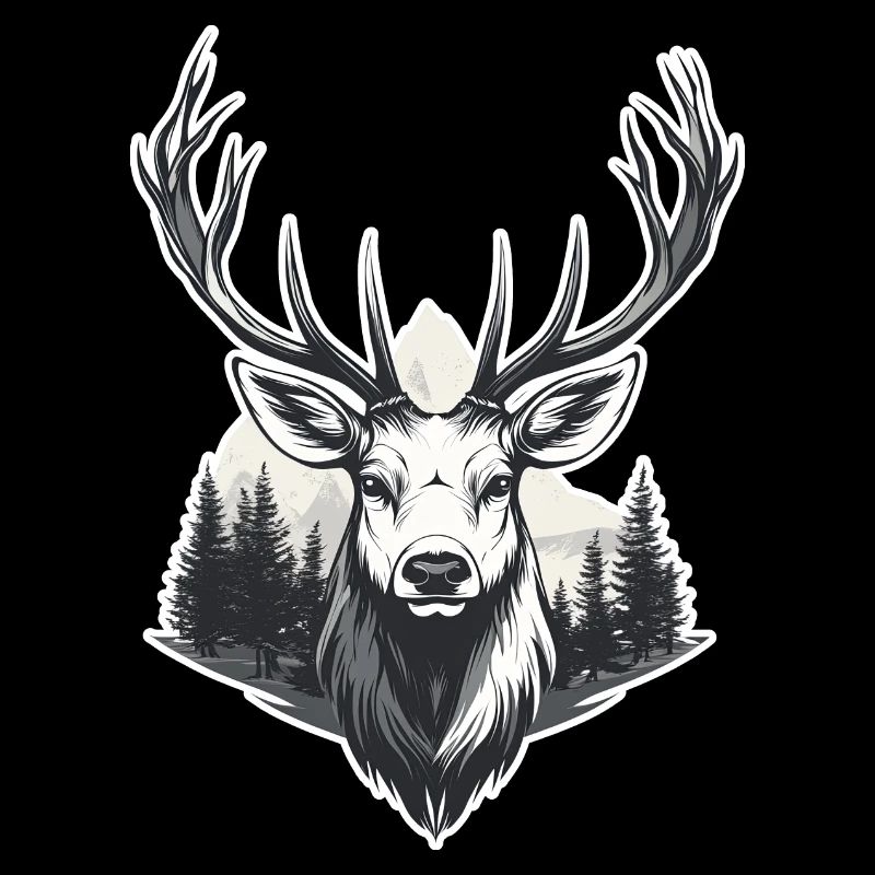 Paysage forestier de Deer Head