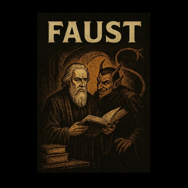 Faust und Mephisto von Goethe