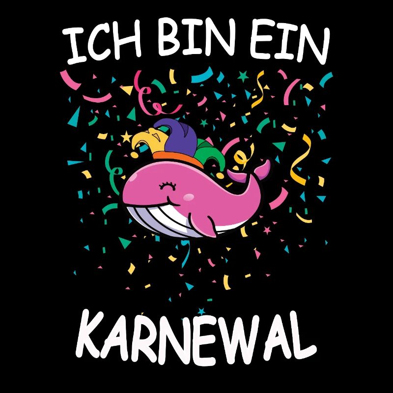 Ich bin ein Karnewal Karneval Fasching Konfetti