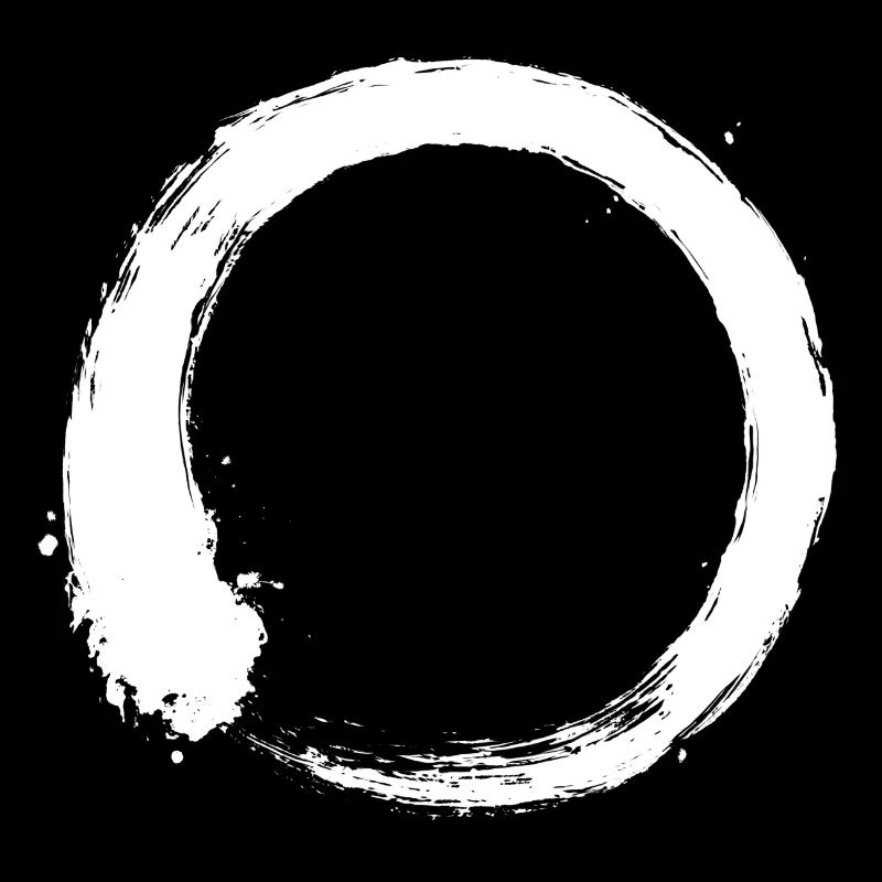 Enso Zen circle white