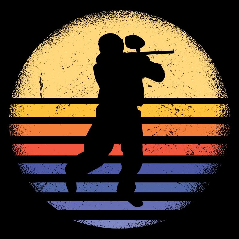 Sport Retro Sunset Paintball