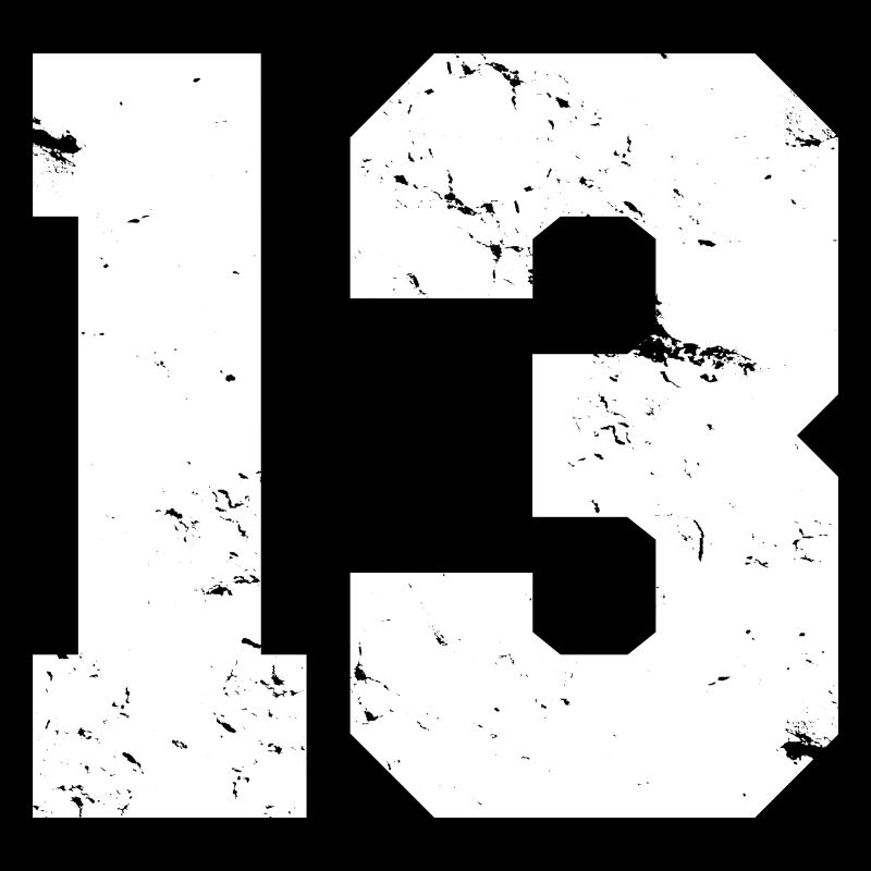 Cool Number 13 - 13 Years Old 13th Birthday Gift
