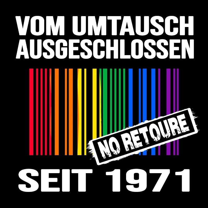 1971 geburtstag lgbt regenbogen pride birthday