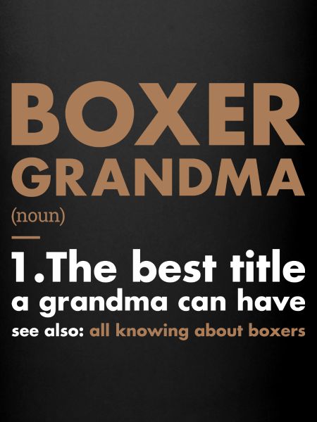 Boxer Grand-mère Définition