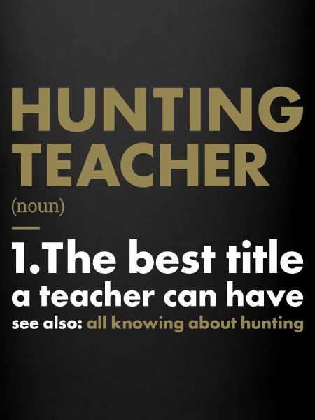 Chasseur Enseignant Définition Chasse
