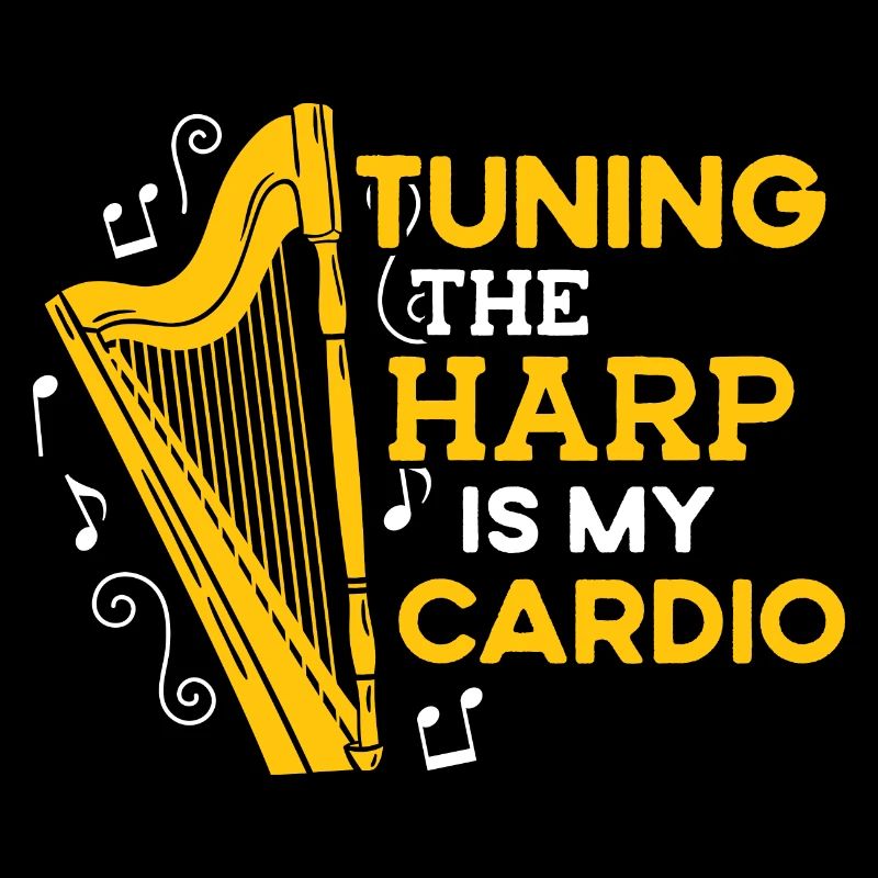 Accorder la harpe est mon harmonie drôle de harpiste