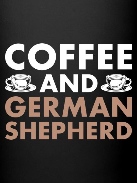 Café et berger allemand