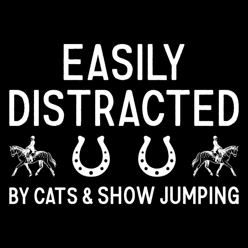 Le sauteur facilement distrait par les chats et le saut d’obstacles