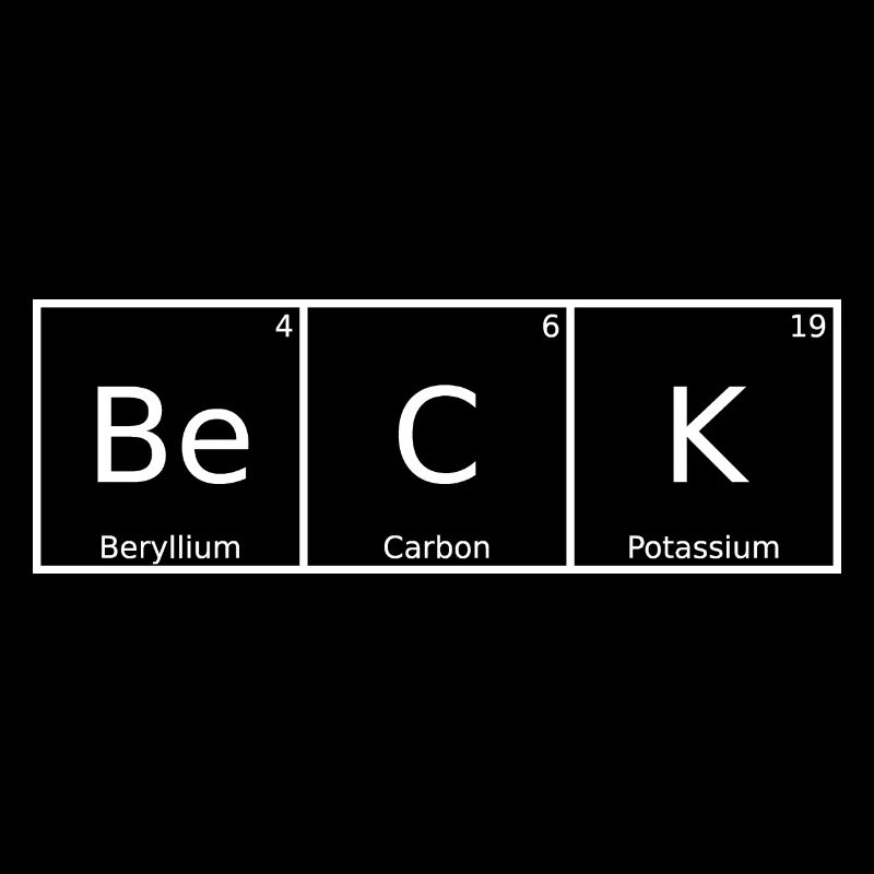 Beck Name First Name Chemistry Periodic Table Elements