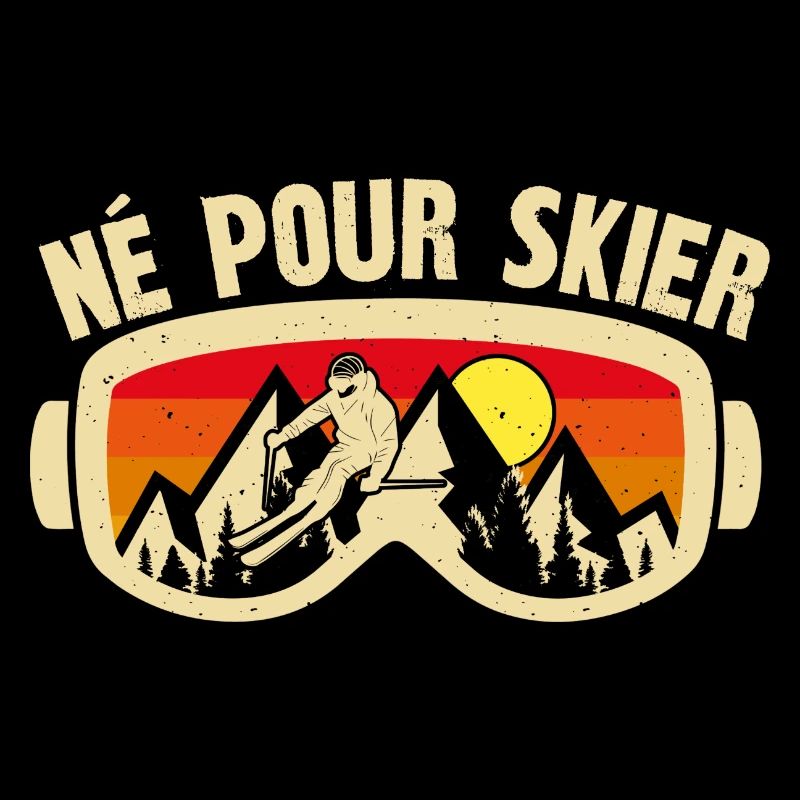 né pour skier