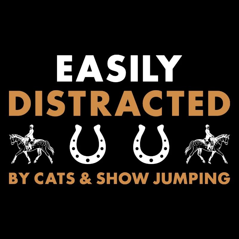 Le sauteur facilement distrait par les chats et le saut d’obstacles