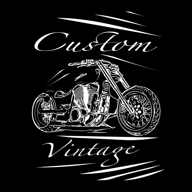 Motorcycle Collection Custom Vintage White