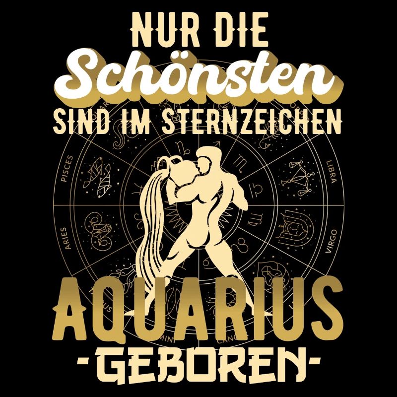 Sternzeichen Aquarius Wassermann Spruch Geschenk