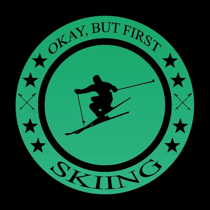 Ski fahren Geschenkidee Spruch Skiing