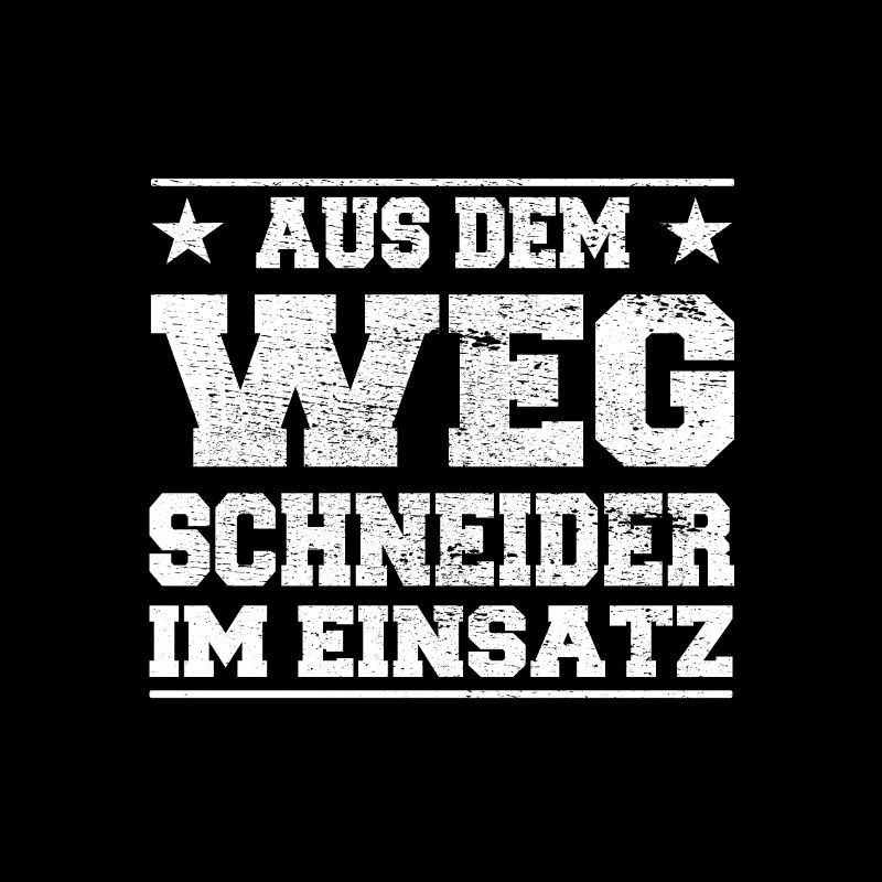 Aus dem Weg Schneider im Einsatz Design