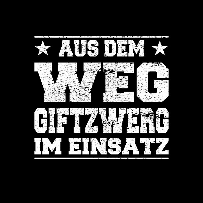 Aus dem Weg Giftzwerg im Einsatz Design