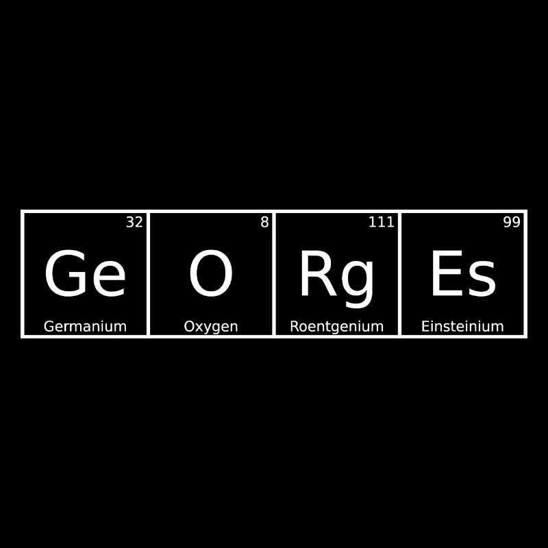 Georges Name First Name Chemistry Periodic Table Element