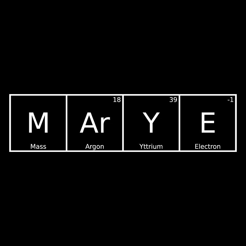 Marye Name First Name Chemistry Periodic Table Elements