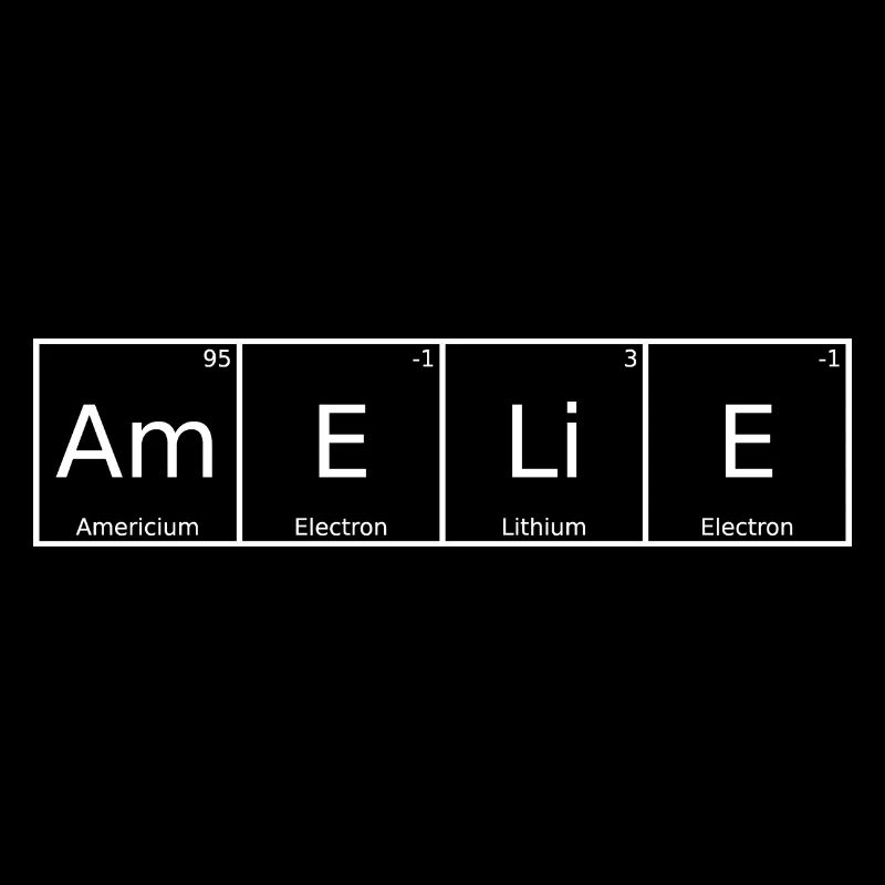 Amelie Surname First Name Chemistry Periodic Table Elements