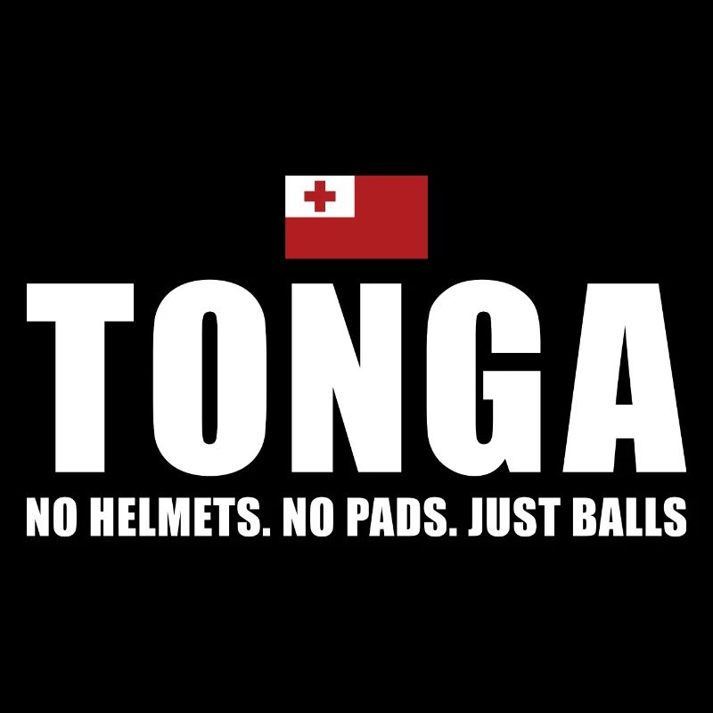 Tonga Pas de casques Pas de coussinets juste des ballons Tonga Rugby