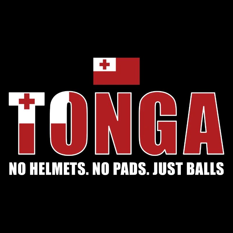 Tonga Pas de casques Pas de coussinets juste des ballons Tonga Rugby
