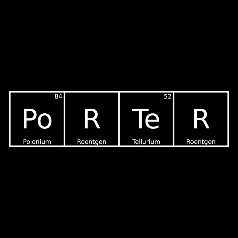 Porter Surname First Name Chemistry Periodic Table Elements