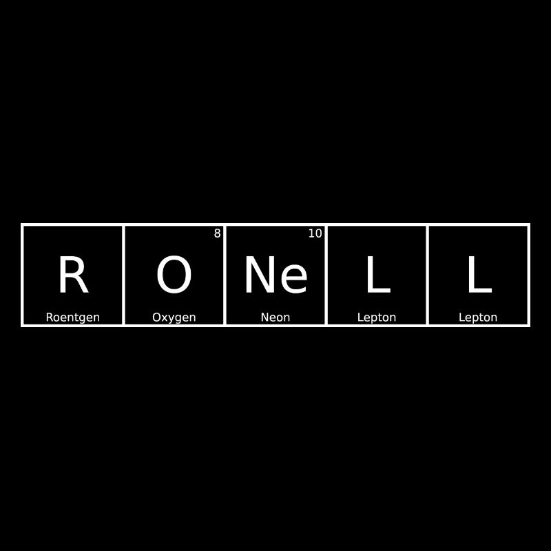 Ronell Surname First Name Chemistry Periodic Table Elements