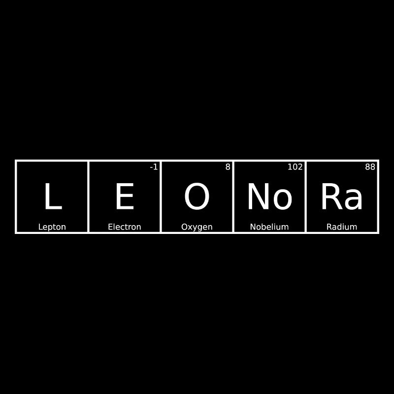 Leonora Surname First Name Chemistry Periodic Table Element